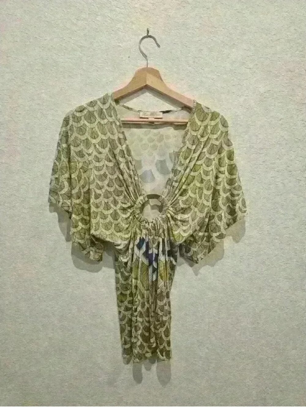 Mara Hoffman Printed Silk Peacock Tunic.